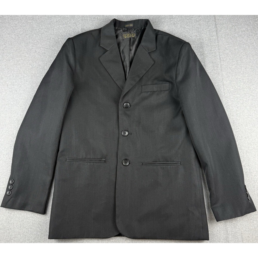 Cole by Sweet Kids Boys Black Suit Jacket Blazer Size 14 Formal Wedding